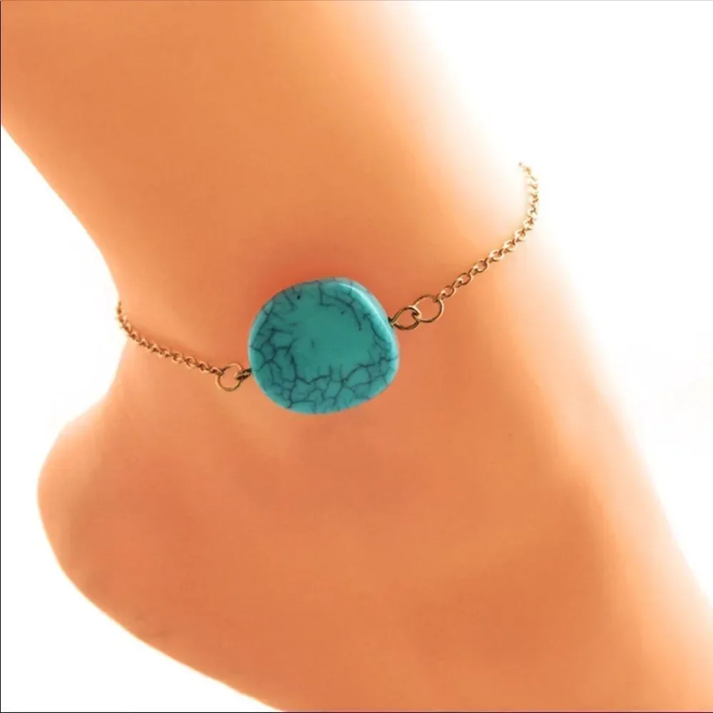 Turquoise Anklet - Picture 1 of 6